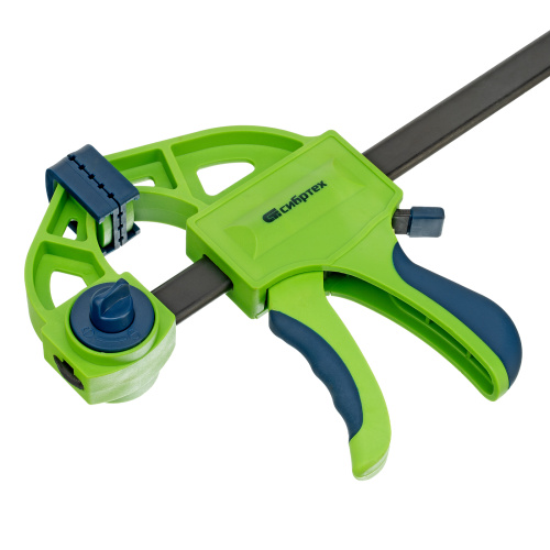 Струбцина F-образная, быстрозажимная, 300 х 70 х 540 мм, пластиковый корпус, фиксатор, двухкомпонентная рукоятка Сибртех по ценам производителя в Москве с доставкой по всей России