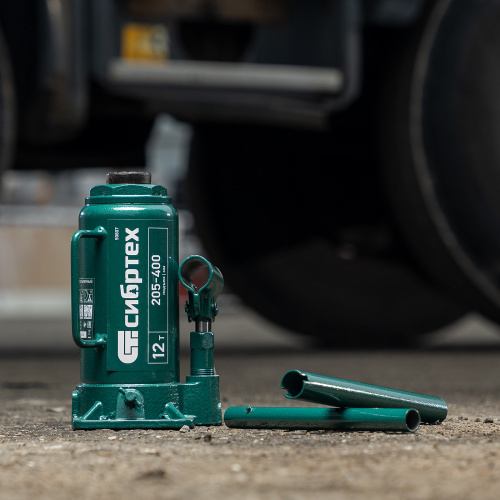 Домкрат гидравлический бутылочный, 12 т, 205-400 мм Сибртех по ценам производителя в Москве с доставкой по всей России