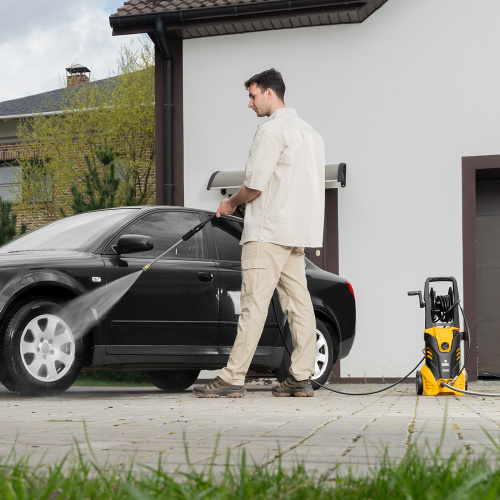 Моечная машина высокого давления R-165D, 2200 Вт, 165 бар, 7 л/мин, с барабаном Denzel по ценам производителя в Москве с доставкой по всей России