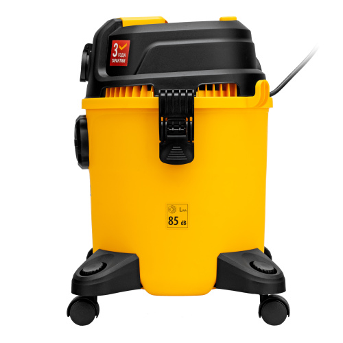 Пылесос строительный RVC20, 1400 Вт, бак 20 л, шланг 3 м, розетка с автосинхр. Denzel по ценам производителя в Москве с доставкой по всей России