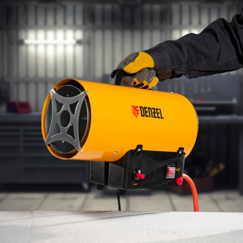 Газовая тепловая пушка GHG-15, 15 кВт, 500 м3/ч, пропан-бутан Denzel по ценам производителя в Москве с доставкой по всей России