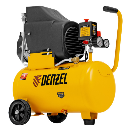 Компрессор воздушный DLC1300/24 безмасляный 1.3 кВт, 24 литра, 206 л/мин Denzel по ценам производителя в Москве с доставкой по всей России