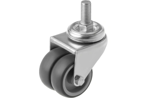 Колесо аппаратное поворотное SCtnd 25 50 мм двойное с болтом купить в Москве с доставкой по всей России | ProtosMarket.ru