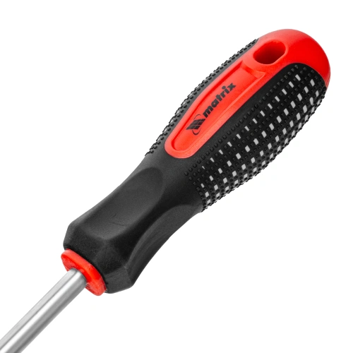 Отвертка Fusion, SL8 х 200 мм, CrV, трехкомпонентная рукоятка "Anti slip" Matrix по ценам производителя в Москве с доставкой по всей России