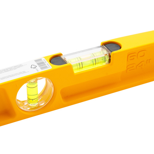 Уровень литой, 600 мм, 2 глазка, ударные площадки Denzel по ценам производителя в Москве с доставкой по всей России