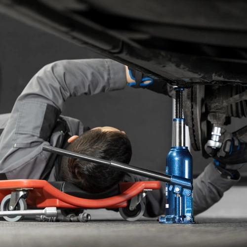 Домкрат гидравлический бутылочный, 5 т, h подъема 207-404 мм, в пластиковом кейсе Stels по ценам производителя в Москве с доставкой по всей России