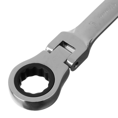 Ключ комбинированный трещоточный, 17 мм, CrV, шарнирный, зеркальный хром Matrix Professional по ценам производителя в Москве с доставкой по всей России