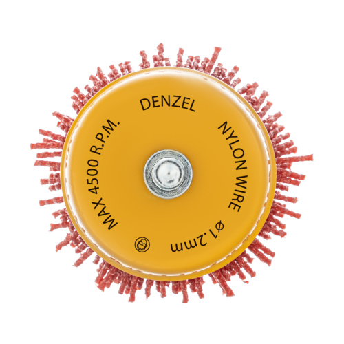 Щетка для дрели, 65 мм, Чашка, со шпилькой, нейлоновая щетина Denzel по ценам производителя в Москве с доставкой по всей России