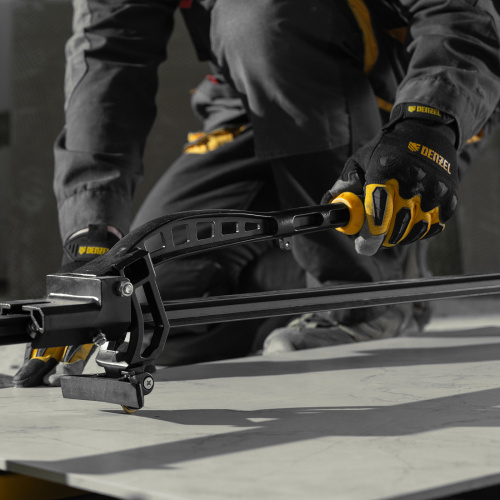 Плиткорез рельсовый 1000х16мм, каретка на подш., стальная станина, усил. рукоятка-пенал Denzel по ценам производителя в Москве с доставкой по всей России