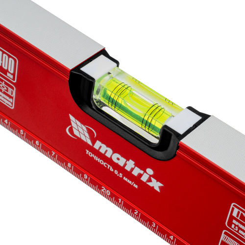 Уровень алюминиевый, фрезерованный, 3 глазка, 400 мм Matrix по ценам производителя в Москве с доставкой по всей России