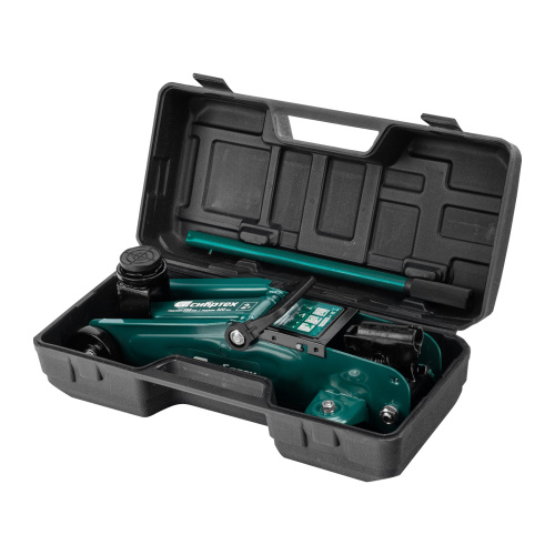 Домкрат гидравлический подкатной, 2 т, 135-320 мм, в пласт. кейсе Сибртех по ценам производителя в Москве с доставкой по всей России