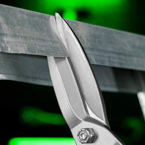 Ножницы по металлу, удлиненные, 285 мм, пряморежущие, двухкомпонентные обрезиненные рукоятки Сибртех по ценам производителя в Москве с доставкой по всей России