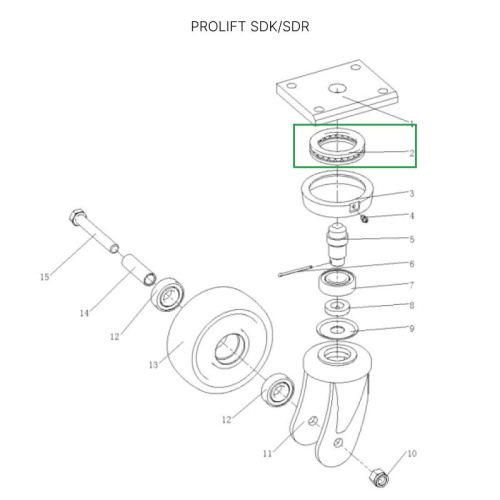 Опорный подшипник для штабелеров SDR/SDK1645, 1656 (260*180*27 мм) по ценам производителя в Москве с доставкой по всей России