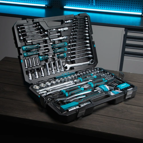 Набор инструментов, 1/4", 1/2", CrV, 120 зубьев, 115 предметов Gross по ценам производителя в Москве с доставкой по всей России