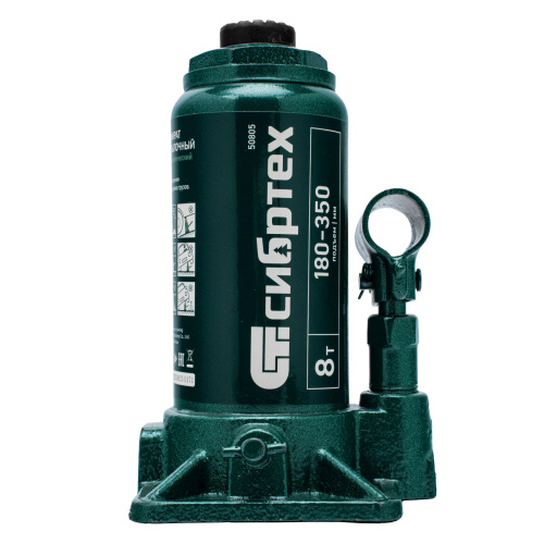 Домкрат гидравлический бутылочный, 8 т, 180-350 мм Сибртех по ценам производителя в Москве с доставкой по всей России