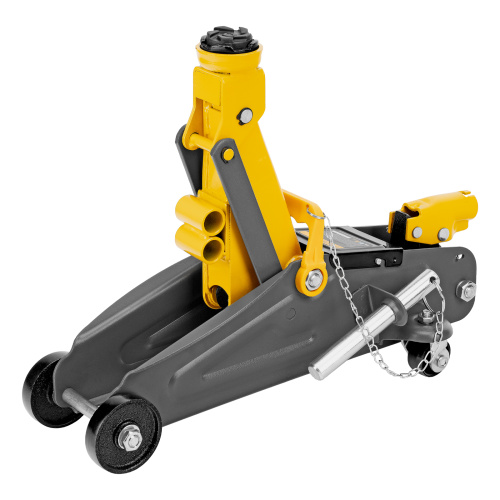 Домкрат гидравлический подкатной с фиксатором, 2 т, 130-330 мм, в кейсе Denzel по ценам производителя в Москве с доставкой по всей России