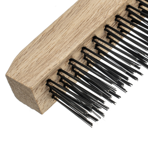 Щетка зачистная трехрядная, закаленная прямая проволока с деревянной ручкой Сибртех по ценам производителя в Москве с доставкой по всей России