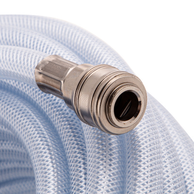 Шланг пневматический ПВХ, 10 x 16 мм, 18 бар, армированный, прозрачный, быстросъемное соединение, 30 м Stels по ценам производителя в Москве с доставкой по всей России