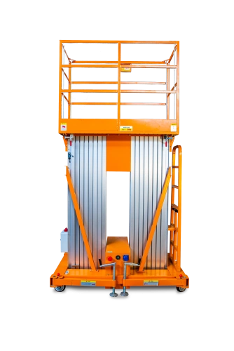 Подъемник мачтовый аккумуляторный 200 кг, 6/8 м, 24/80 В/Ач TOR GTWY6-200S DC 2-мачтовый по ценам производителя в Москве с доставкой по всей России