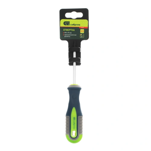 Отвертка, PH1 х 75 мм, CrV, трехкомпонентная рукоятка Сибртех по ценам производителя в Москве с доставкой по всей России