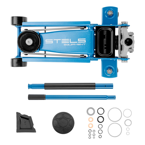 Домкрат гидравлический подкатной, 3 т, 120-450 мм, быстрый подъем, проф. Stels по ценам производителя в Москве с доставкой по всей России