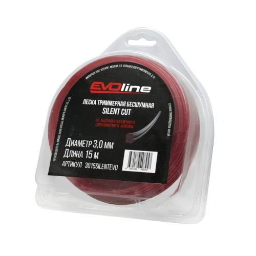 Леска (корд) триммерная EVOline SILENT CUT (3.0 мм, 15 метров) по ценам производителя в Москве с доставкой по всей России