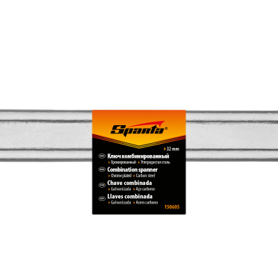 Ключ комбинированный, 32 мм, хромированный Sparta по ценам производителя в Москве с доставкой по всей России