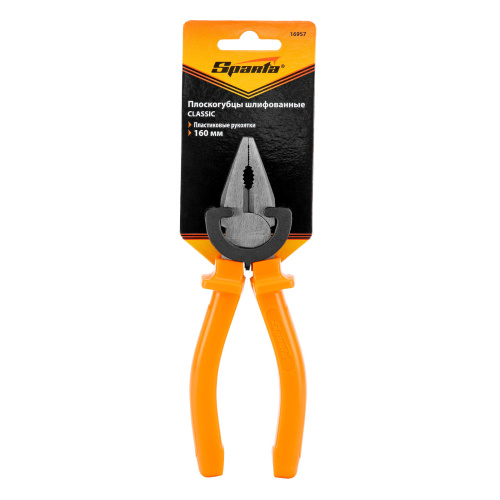 Плоскогубцы Classic, 160 мм, шлифованные, пластмассовые рукоятки Sparta по ценам производителя в Москве с доставкой по всей России