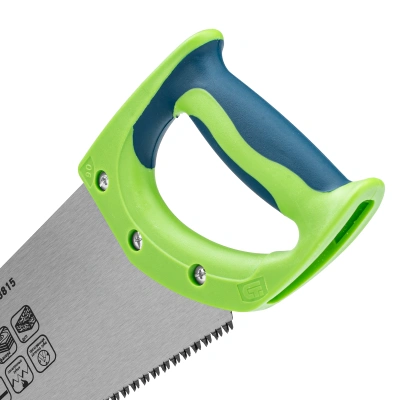 Ножовка по дереву "Зубец", 500 мм, 7-8 TPI, каленый зуб 3D, двухкомпонентная рукоятка Сибртех по ценам производителя в Москве с доставкой по всей России