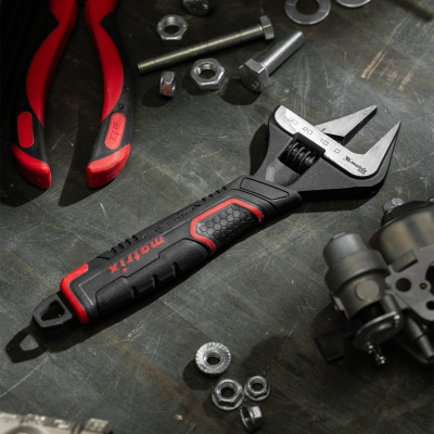 Ключ разводной, тонкие губки, фосфатированный, двухкомпонентная рукоятка, 200 мм, PRO Matrix по ценам производителя в Москве с доставкой по всей России