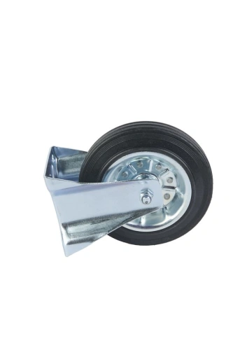 Колесо неповоротное усиленное резина FRC 80 200 мм по ценам производителя в Москве с доставкой по всей России