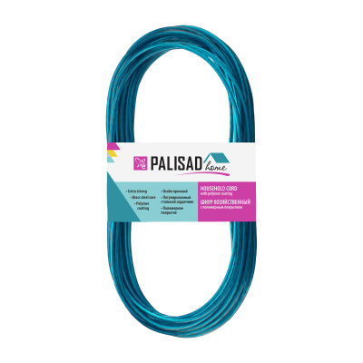 Шнур хозяйственный с полимерным покрытием, 3 мм, L 10 м, Home Palisad по ценам производителя в Москве с доставкой по всей России