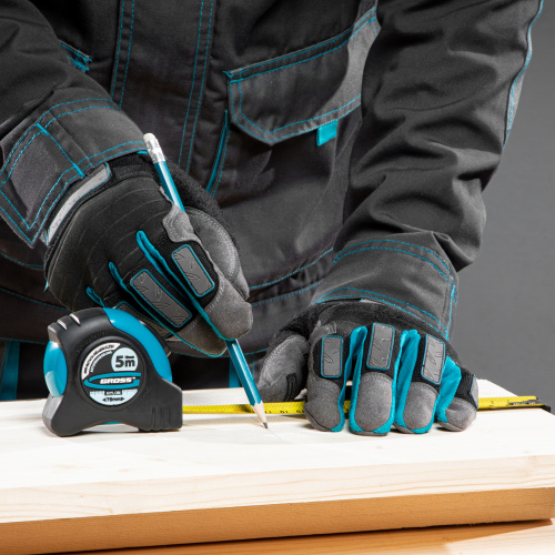 Рулетка "Schlagfest",5 м x 19 мм,магнитный обрезиненный зацеп,двусторонняя шкала,Нейлоновое покрытие,автоматическая фиксация Gross по ценам производителя в Москве с доставкой по всей России