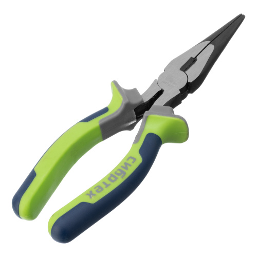 Длинногубцы прямые, 200 мм, трехкомпонентные рукоятки Сибртех по ценам производителя в Москве с доставкой по всей России