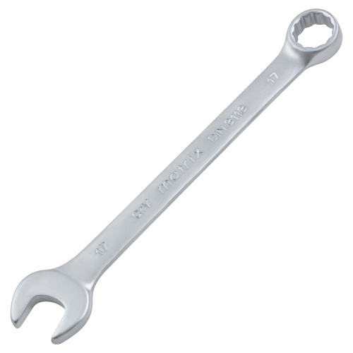 Набор ключей комбинированных, 8-19 мм, 8 шт, CrV, матовый хром Matrix по ценам производителя в Москве с доставкой по всей России