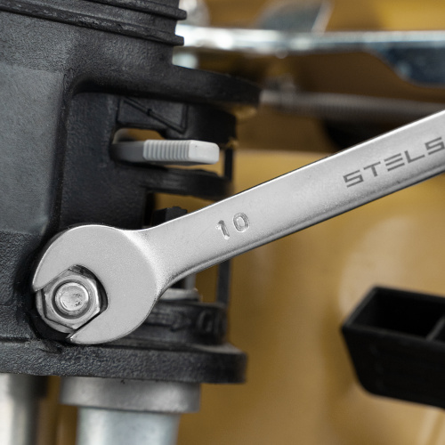 Набор ключей комбинированных, 8-19 мм, 8 шт, CrV, матовый хром Stels по ценам производителя в Москве с доставкой по всей России