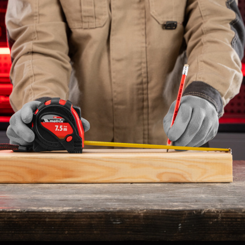 Рулетка Status Magnet 3 fixations,7,5 м х 25 мм,обрезиненный корпус,зацеп с магнитом Matrix по ценам производителя в Москве с доставкой по всей России