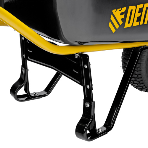 Тачка строительная, усиленная, объем 130 л, 230 кг, колесо 15х6.00-6 Denzel по ценам производителя в Москве с доставкой по всей России