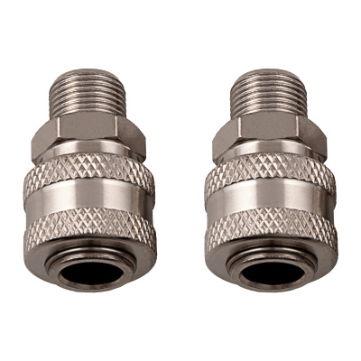 Муфта универсальная быстросъемная ("мама") 3/8, внешняя резьба, 2 шт, Stels по ценам производителя в Москве с доставкой по всей России