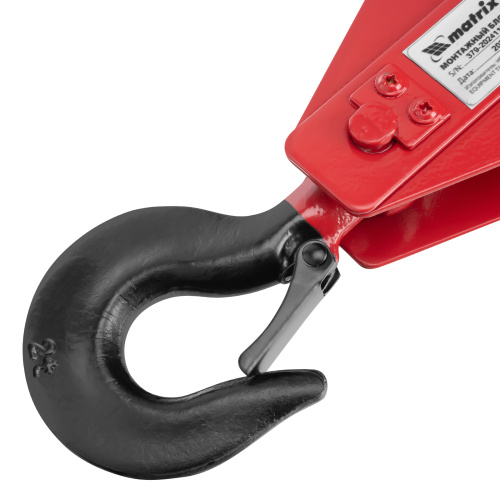 Блок монтажный с крюком, 2 т Matrix по ценам производителя в Москве с доставкой по всей России