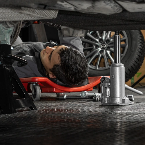 Домкрат гидравлический бутылочный, 3 т, h подъема 178-343 мм, в пластиковом кейсе Matrix по ценам производителя в Москве с доставкой по всей России