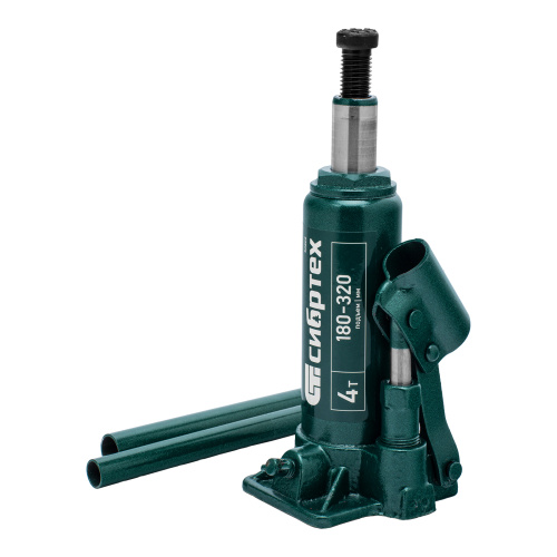 Домкрат гидравлический бутылочный, 4 т, 180-320 мм Сибртех по ценам производителя в Москве с доставкой по всей России