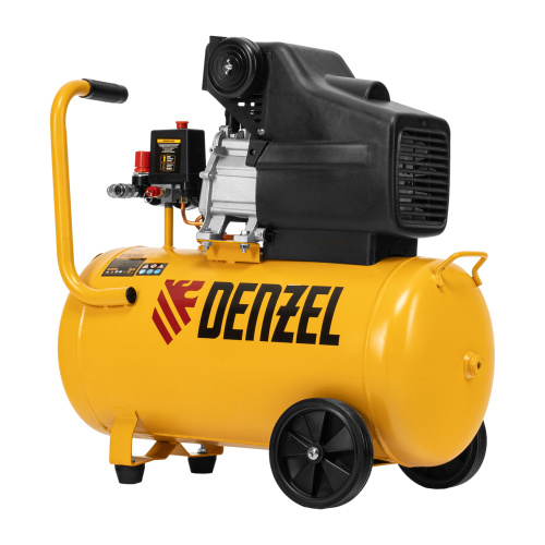 Компрессор воздушный, прямой привод DC1500/50, 1.5 кВт, 50 литров, 220 л/мин Denzel по ценам производителя в Москве с доставкой по всей России