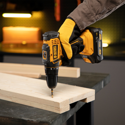 Дрель-шуруповерт аккумуляторная CDL-18-02BM, Li-Ion, 18 В, 2 аккумулятор Denzel по ценам производителя в Москве с доставкой по всей России