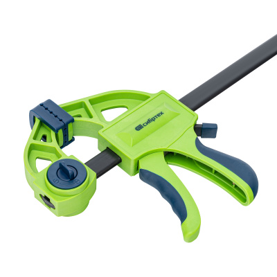 Струбцина F-образная, быстрозажимная, 200 х 70 х 420 мм, пластиковый корпус, фиксатор, двухкомпонентная рукоятка Сибртех по ценам производителя в Москве с доставкой по всей России