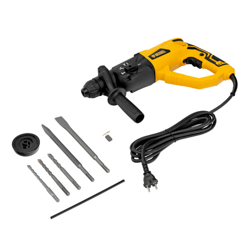 Перфоратор электрический RH-1050-26, SDS-plus, 1050 Вт, 3.2 Дж, 3 плюс 1 режим Denzel по ценам производителя в Москве с доставкой по всей России