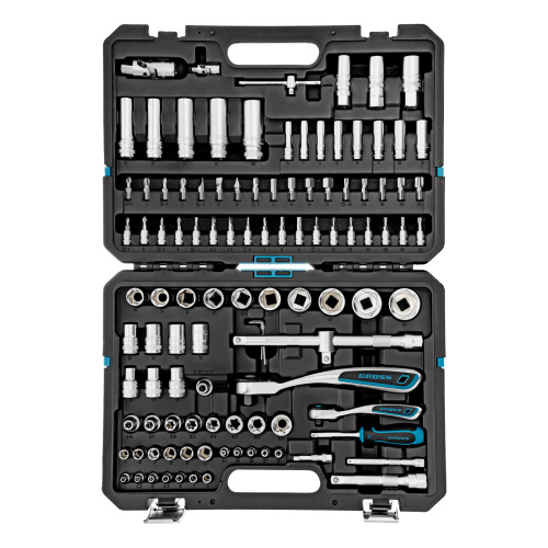 Набор инструментов, 1/4", 1/2", CrV, 120 зубьев, 109 предметов Gross по ценам производителя в Москве с доставкой по всей России