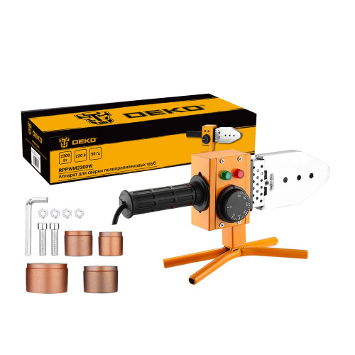 Аппарат для сварки полипропиленовых труб DEKO RPPWM2300W, 4 насадки (20-40 мм) по ценам производителя в Москве с доставкой по всей России