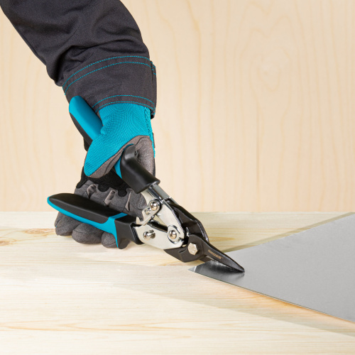 Ножницы по металлу"Piranha"усиленные, 255 мм, прямой рез, сталь СrMo, двухкомпонентные рукоятки Gross по ценам производителя в Москве с доставкой по всей России