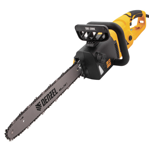 Пила цепная электрическая EDS-2000, 2 кВт,продольная, шина 40 см, шаг 3/8, паз 1.3 мм, 56 звеньев Denzel по ценам производителя в Москве с доставкой по всей России